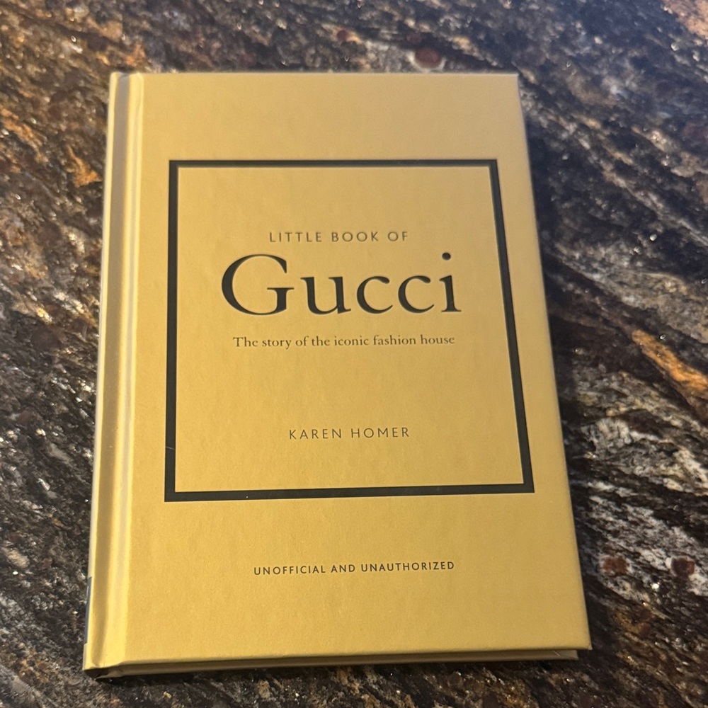 Gucci Gold Hardcover Book